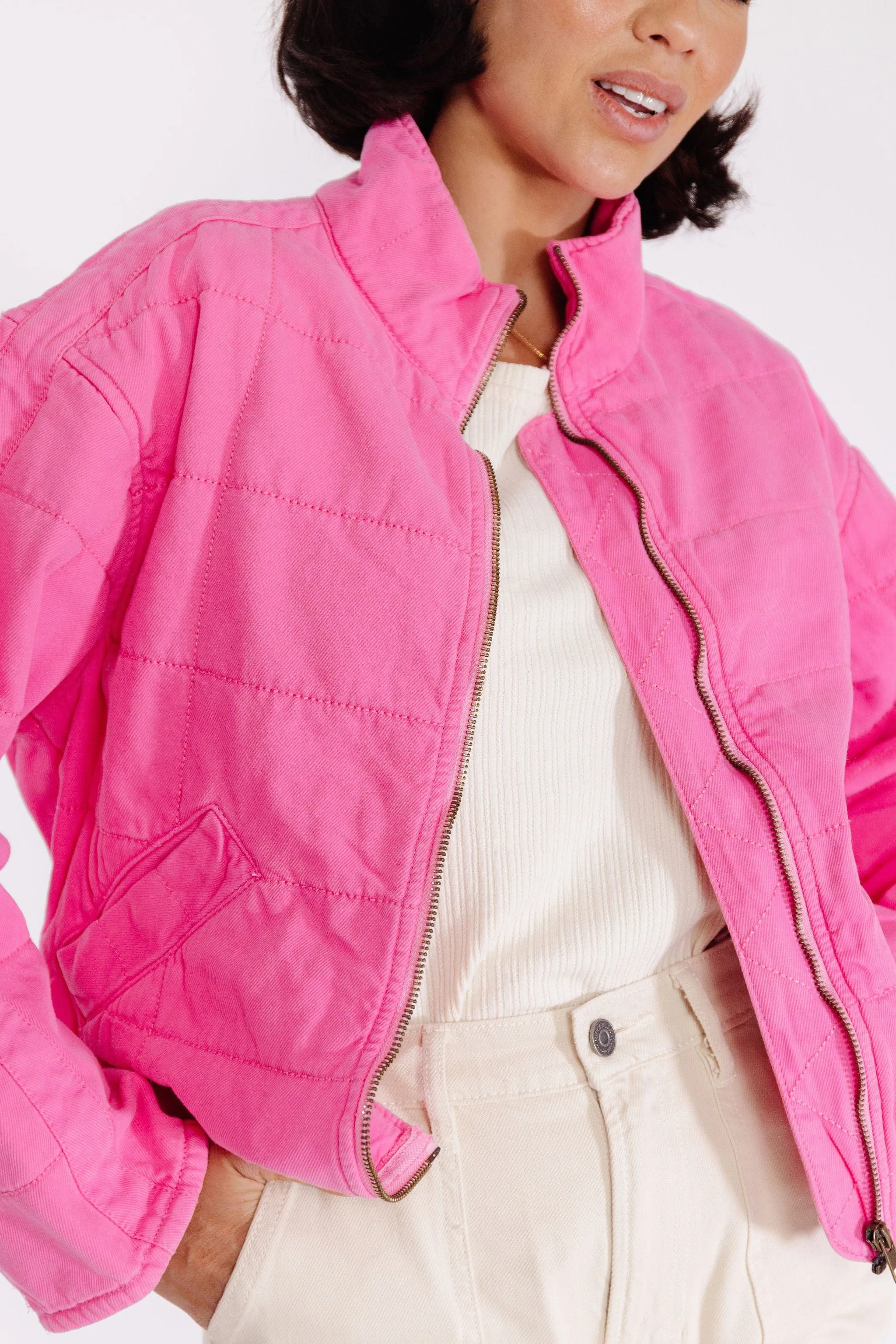 Josie Jacket in Bright Pink