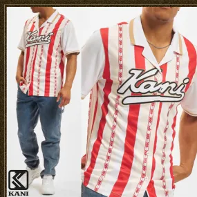 KARL KANI  |Street Style Short Sleeves Logo Shirts