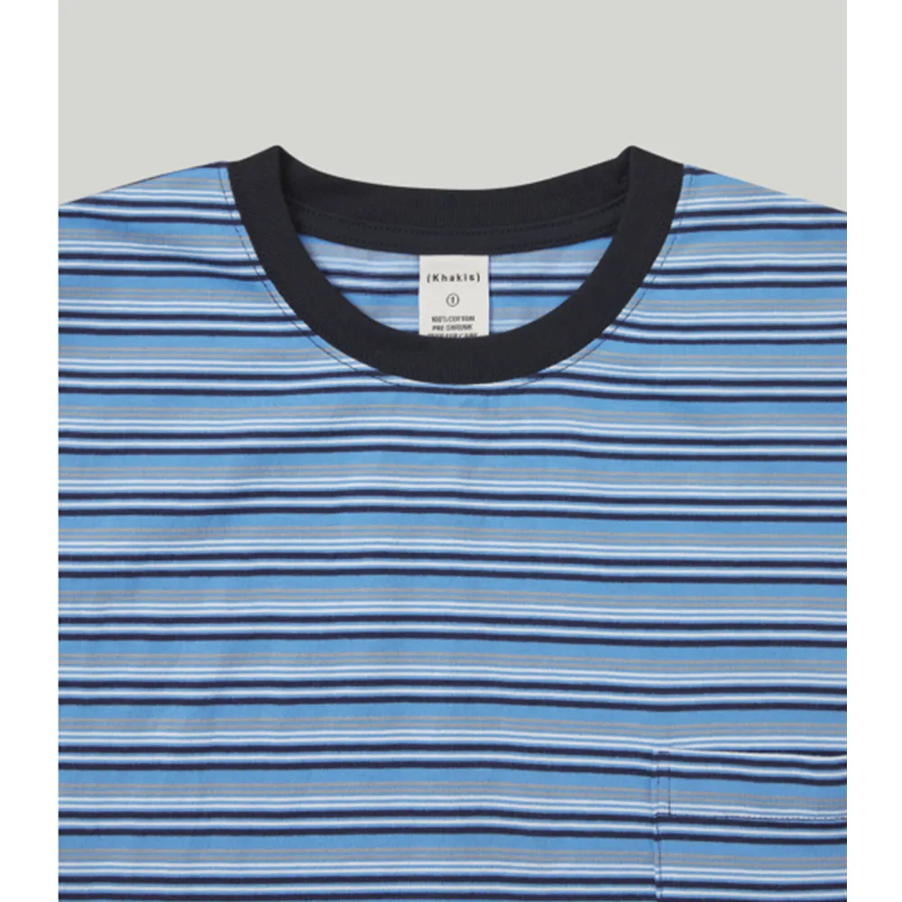 Khakis  |Stripes Unisex Street Style Cotton Short Sleeves T-Shirts