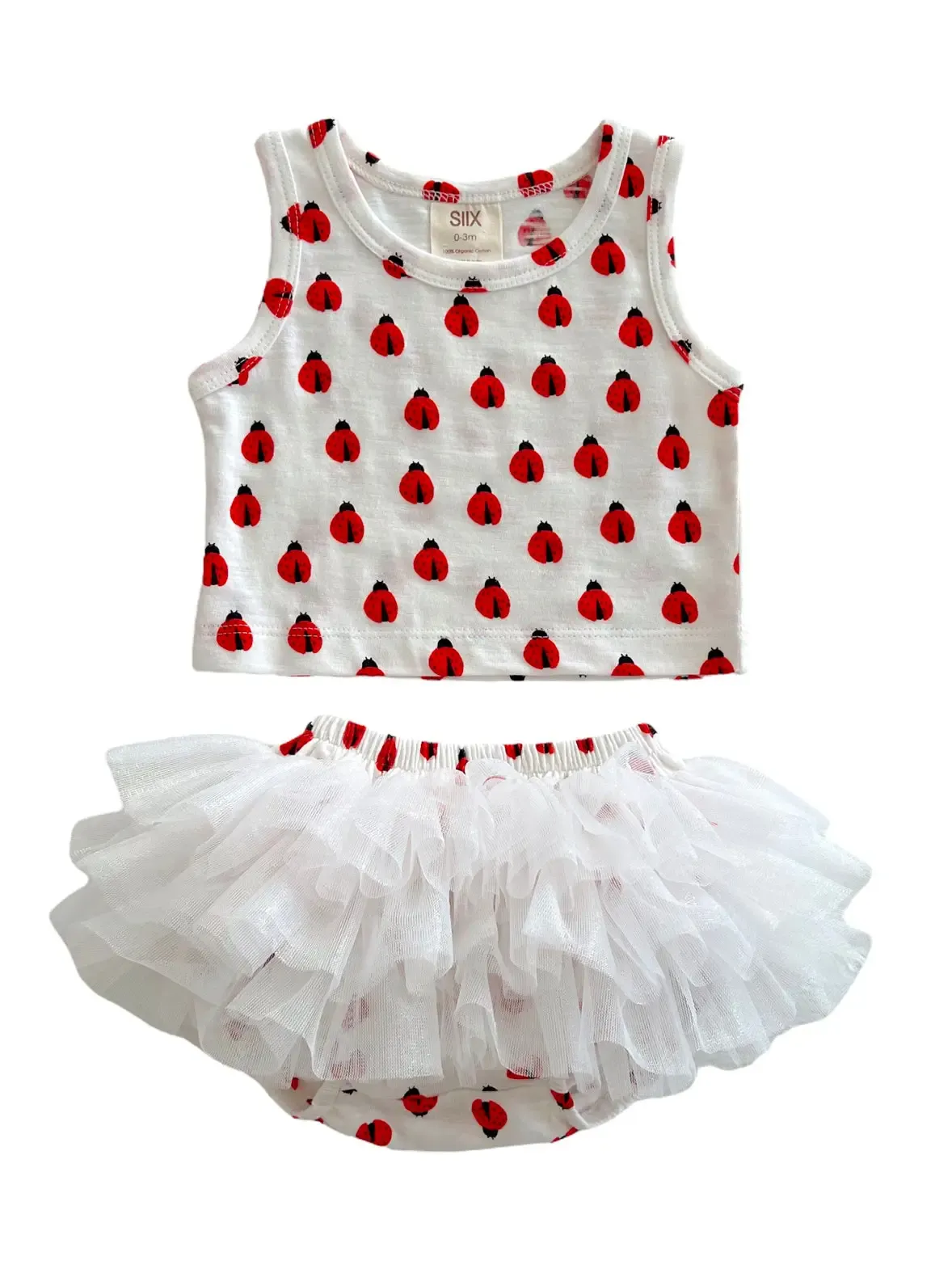 Ladybugs / Organic Tutu Bloomer Set