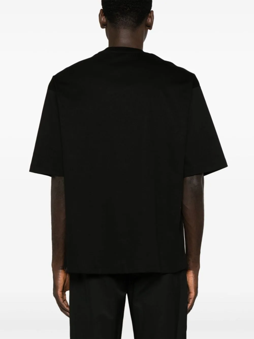 Lanvin T-shirt noir oversize brodé Curb Lace