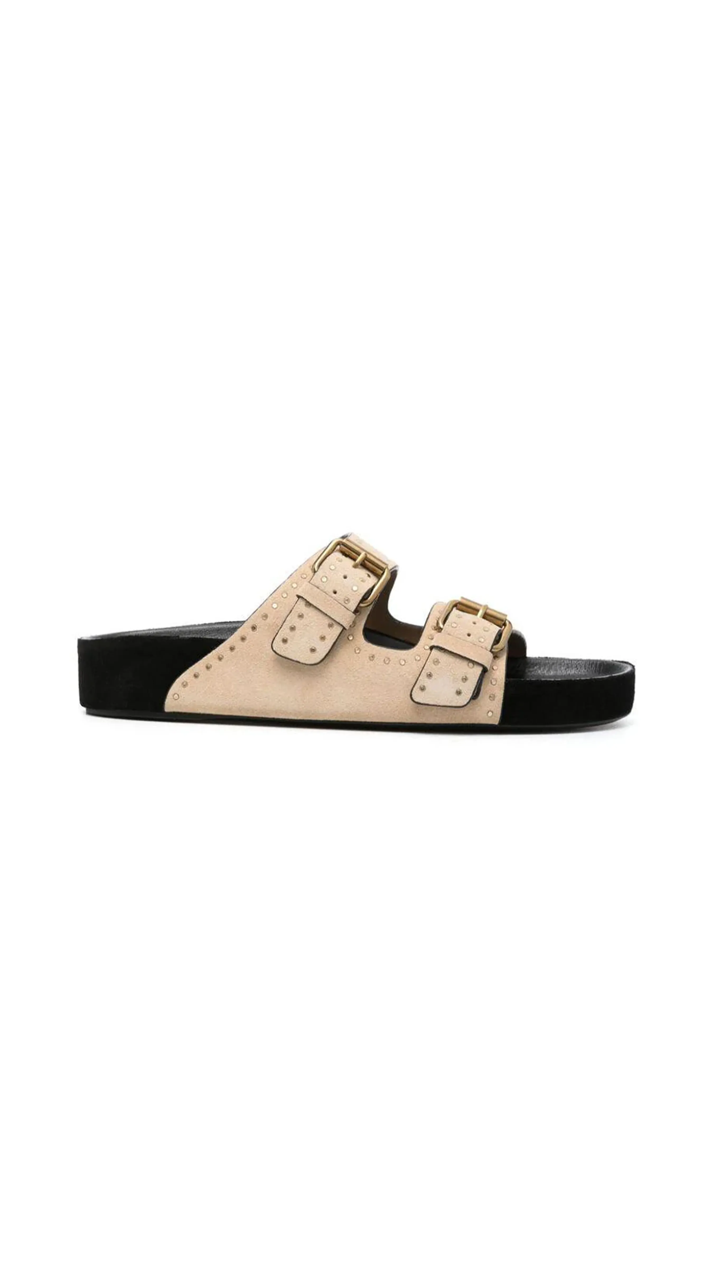 Lennyo Buckle Sandals - Beige