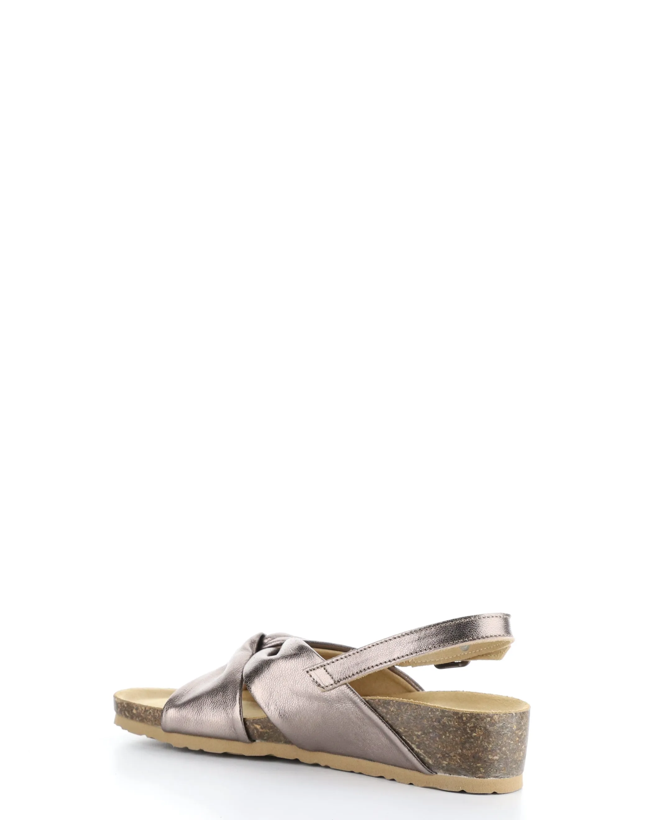 LEOLA Bronze Round Toe Sandals