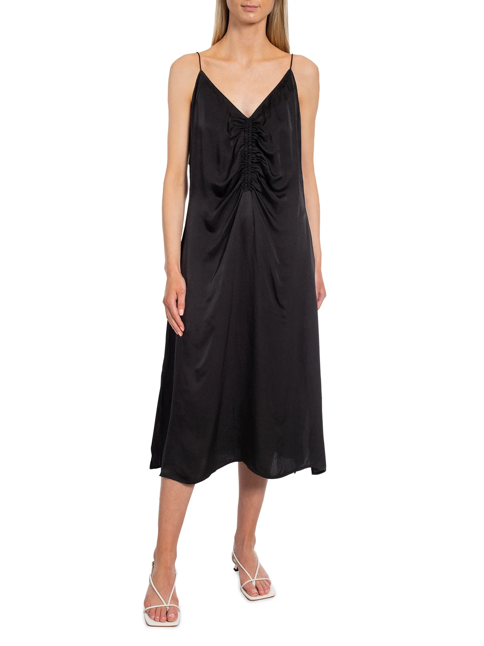 LEVETE ROOM DRESS BOA BLACK