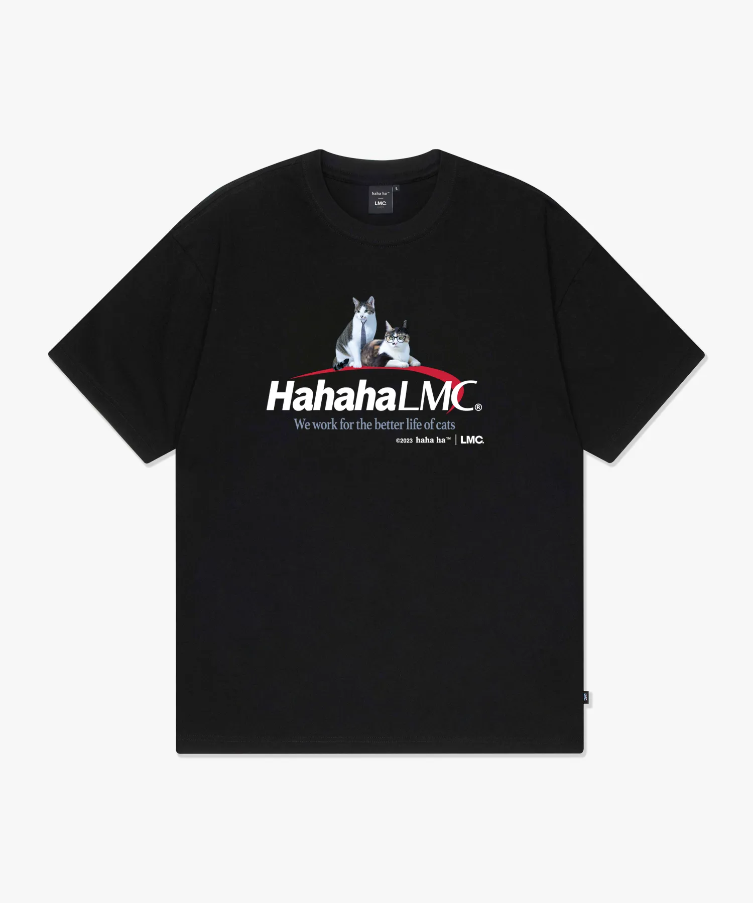 LMC  |[ LMC]★LMC X HAHA HA OFFICE CATS TEAM LEADER TEE