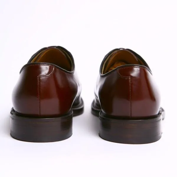 LOAKE 771T Burgundy Classic plain tie Derby shoe