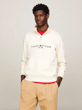 Logo Mock Turtleneck Half-Zip Sweatshirt | Sweatshirts & Hoodies | Tommy Hilfiger