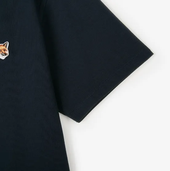 MAISON KITSUNE  |Street Style Cotton Logo Designers T-Shirts