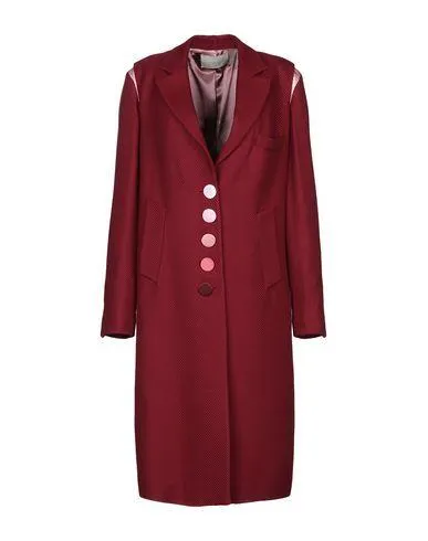 Marco De Vincenzo Women Coat Maroon 10 UK