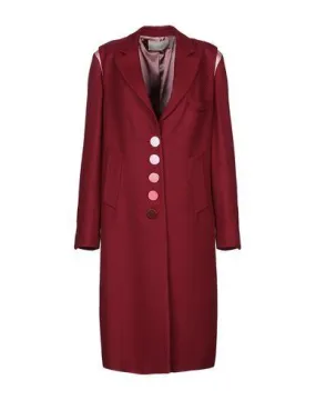 Marco De Vincenzo Women Coat Maroon 10 UK