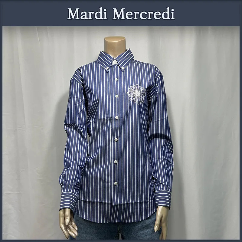 Mardi Mercredi  |Street Style Logo Shirts & Blouses