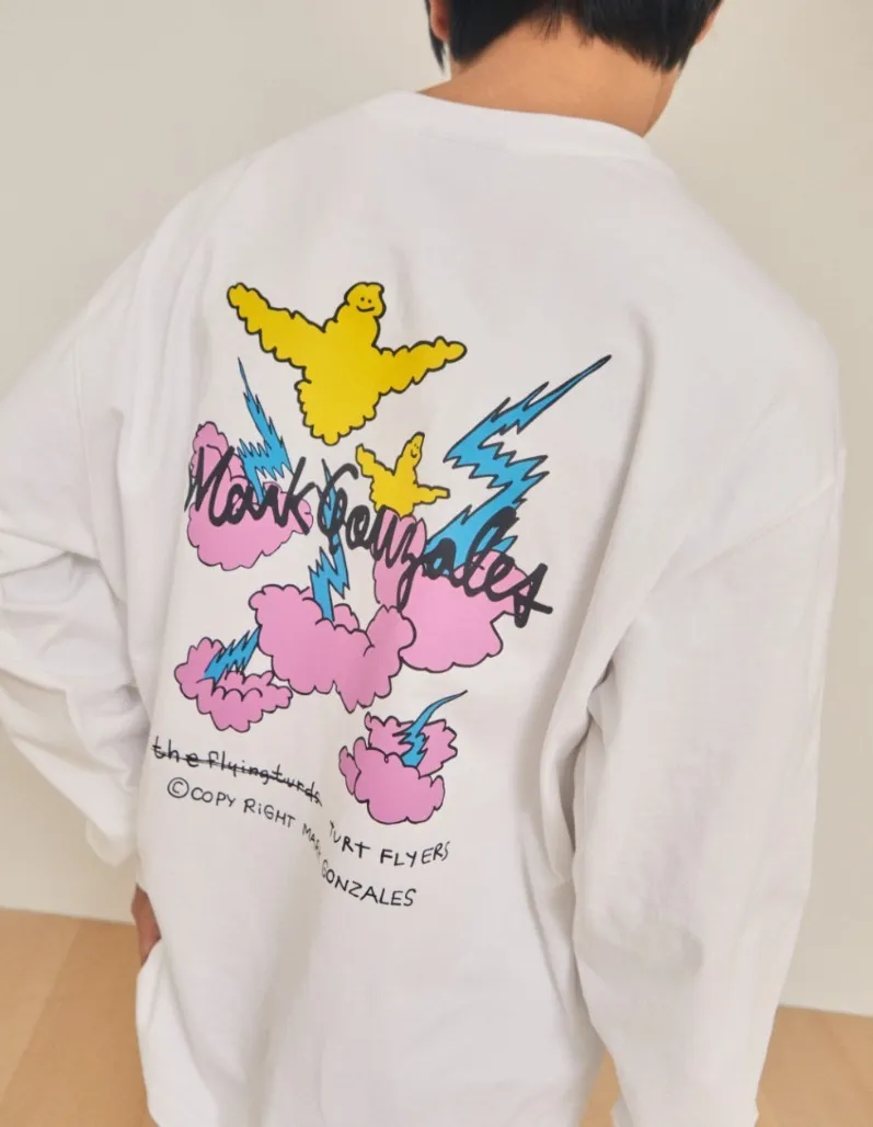 Mark Gonzales  |[MARK GONZALES] ★  MG CLOUD GRAPHIC L/S T-SHIRT