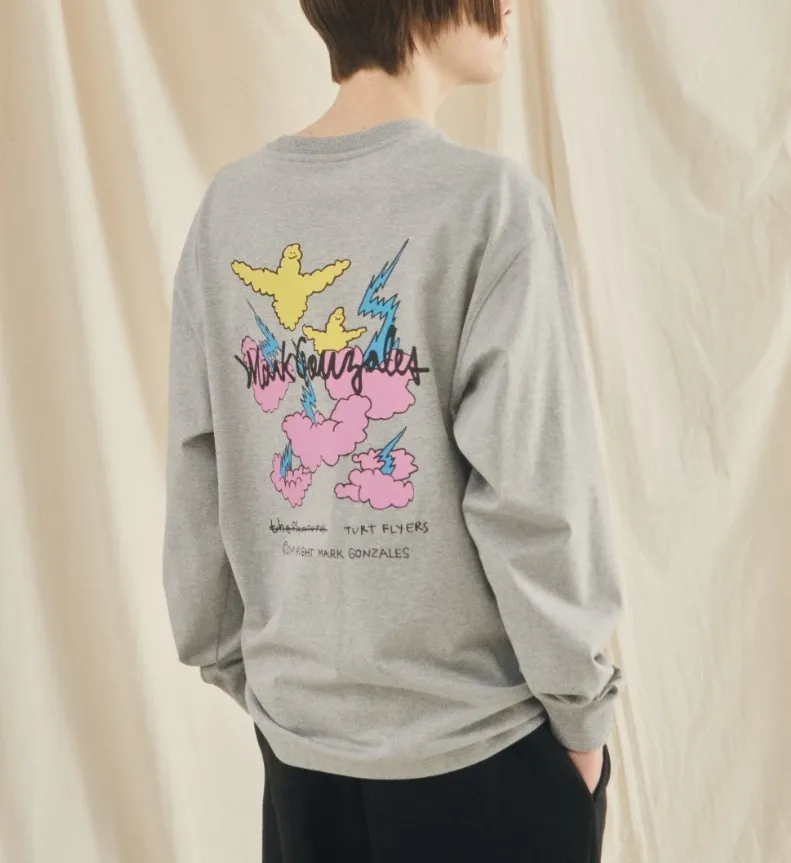 Mark Gonzales  |[MARK GONZALES] ★  MG CLOUD GRAPHIC L/S T-SHIRT