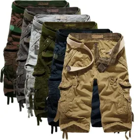 Men's 8-Color Plus Size Brand Summer Camouflage Loose Cargo Shorts