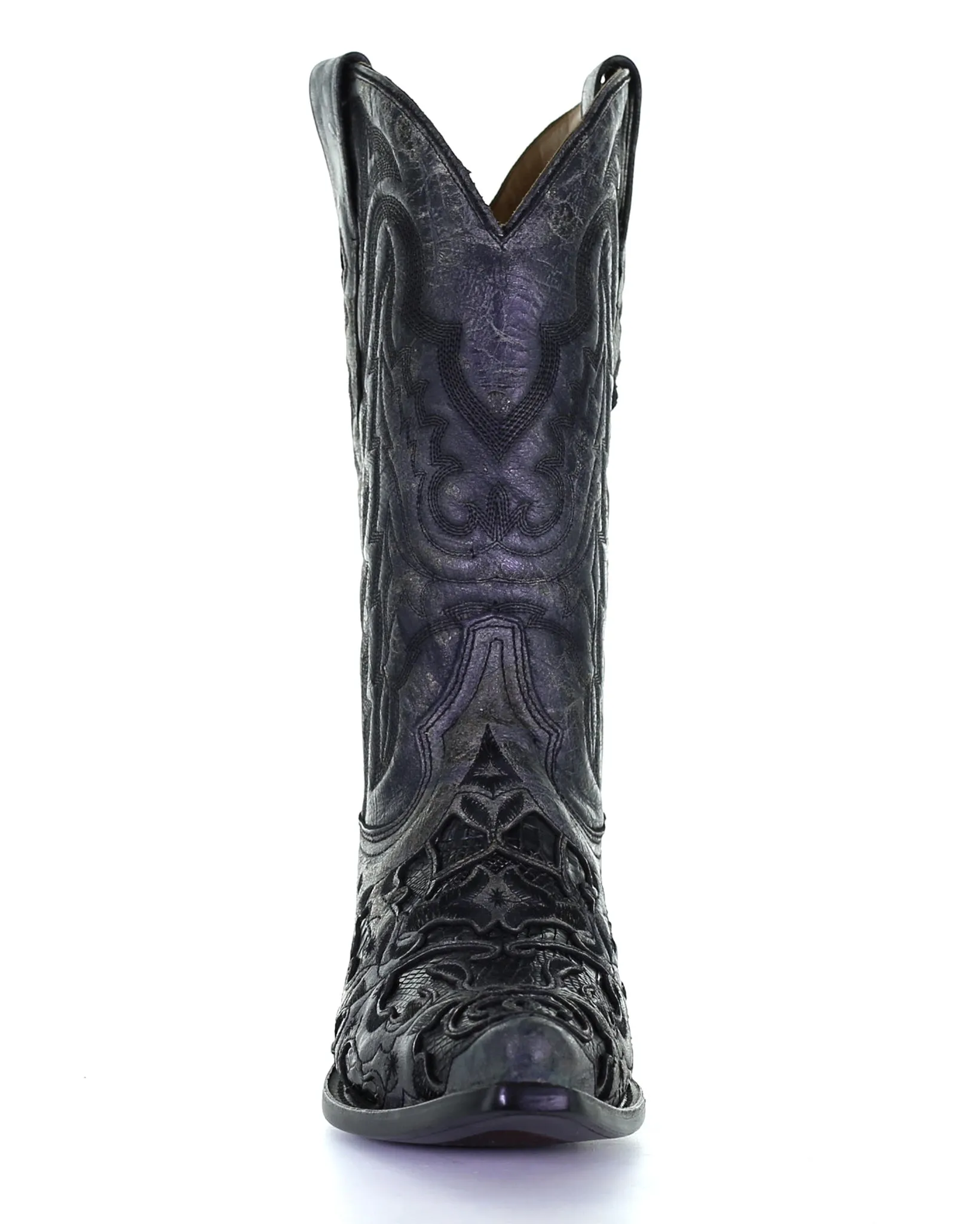 Men's Alligator Inlay Western Boots