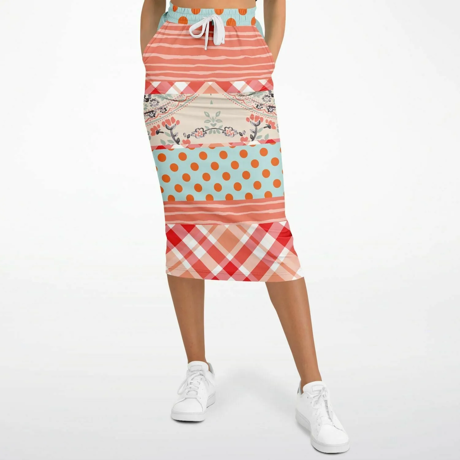 Mint Julep Eco-Poly Long Pocket Skirt