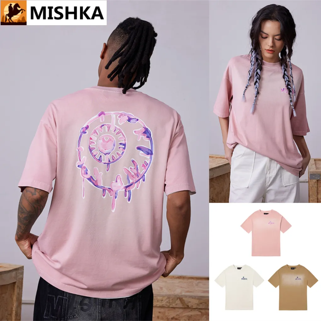 MISHKA  |Street Style Cotton Short Sleeves T-Shirts