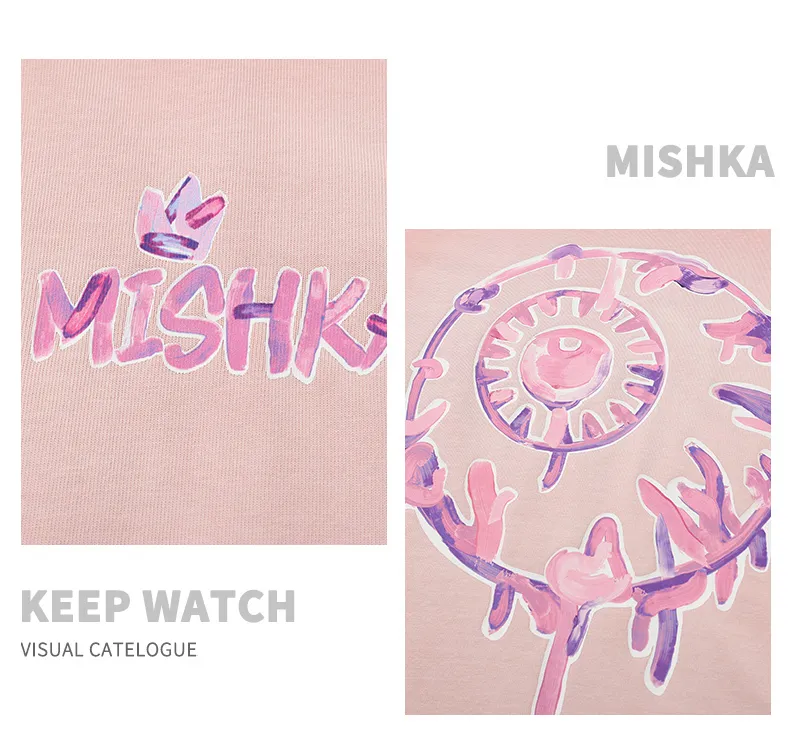 MISHKA  |Street Style Cotton Short Sleeves T-Shirts