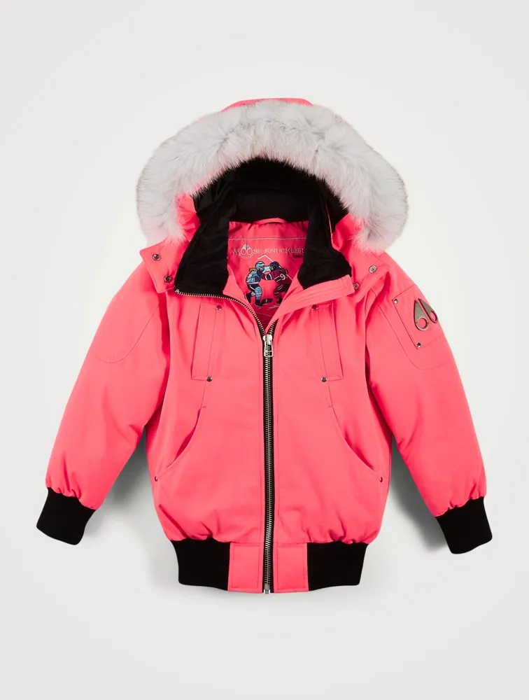 MOOSE KNUCKLES Girls Bomber Jacket