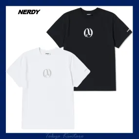 NERDY  |Unisex Street Style Cotton Logo T-Shirts