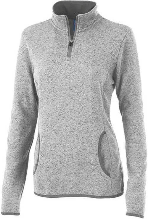 OUTLET-Charles River Ladies Heathered Fleece Pullover