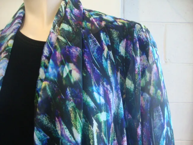 Party Girl Waterfall Front Chiffon Jacket