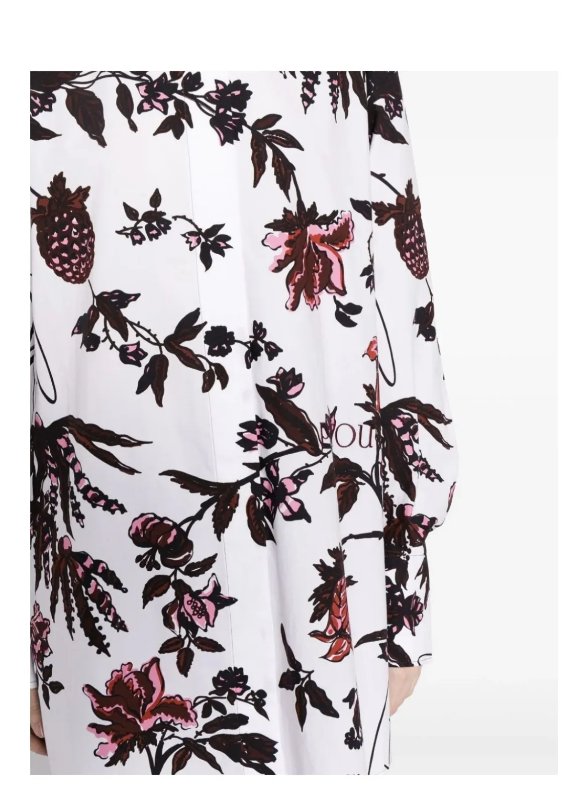 PATOU  |Flower Patterns Tropical Patterns Casual Style Long Sleeves