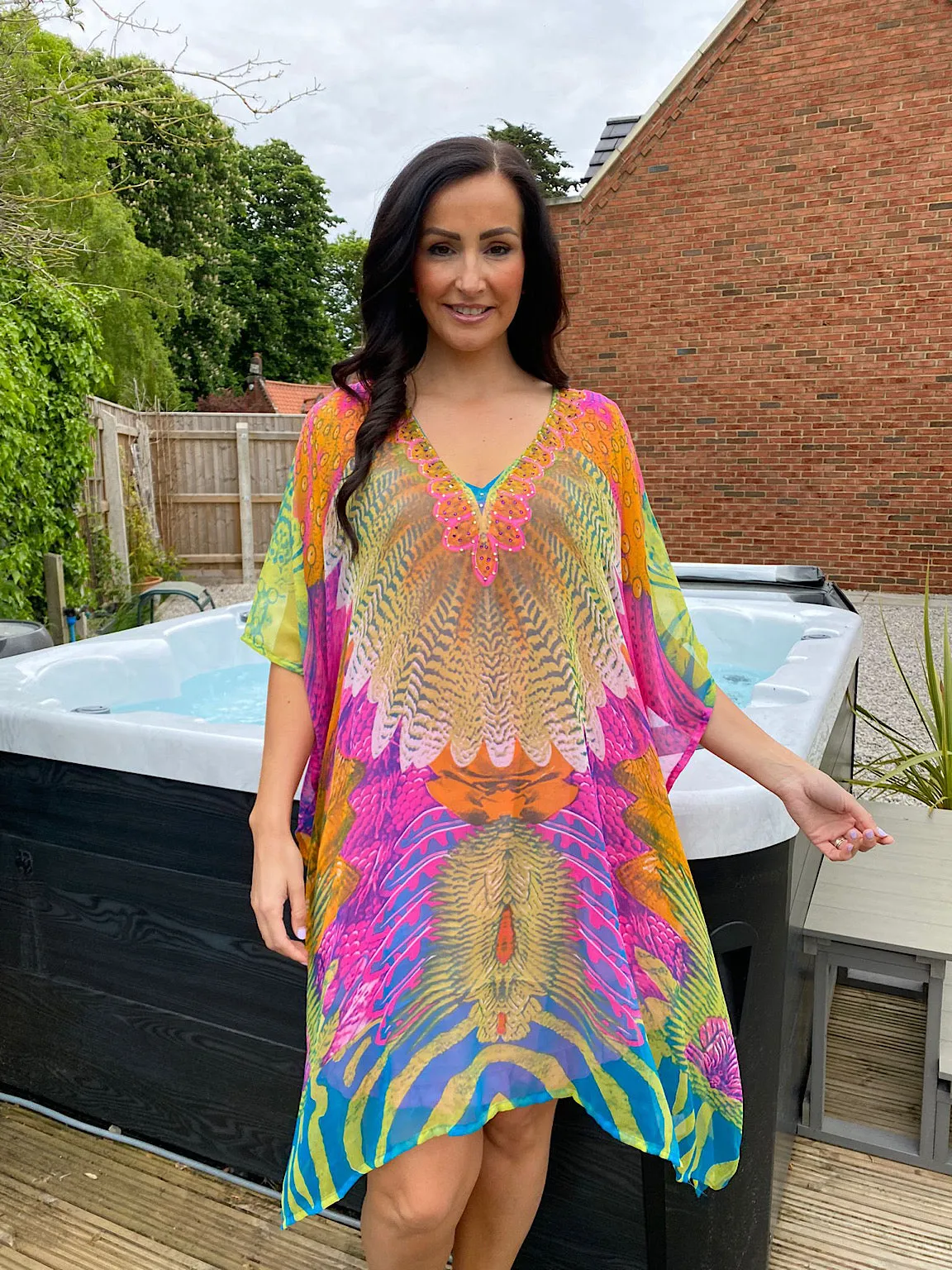 Peacock Feather Cover Up Tiana