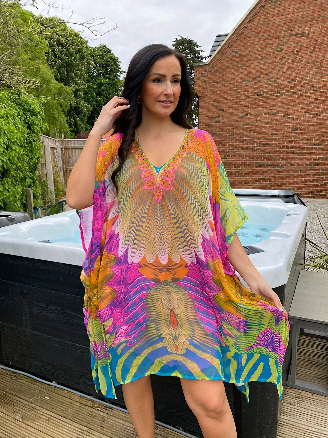 Peacock Feather Cover Up Tiana