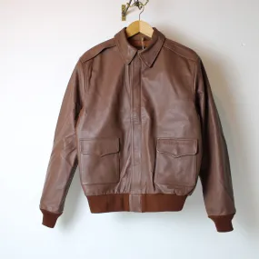 Perry A-2 Flight Jacket – Size 44 - Russet Horsehide - AVI LEATHER