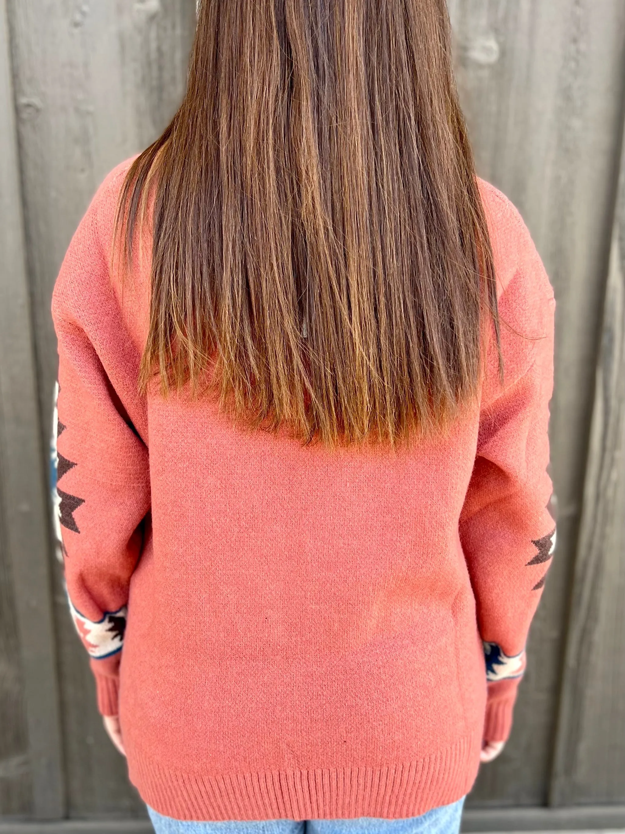 PLUS Pink Southwestern Haze Sweater