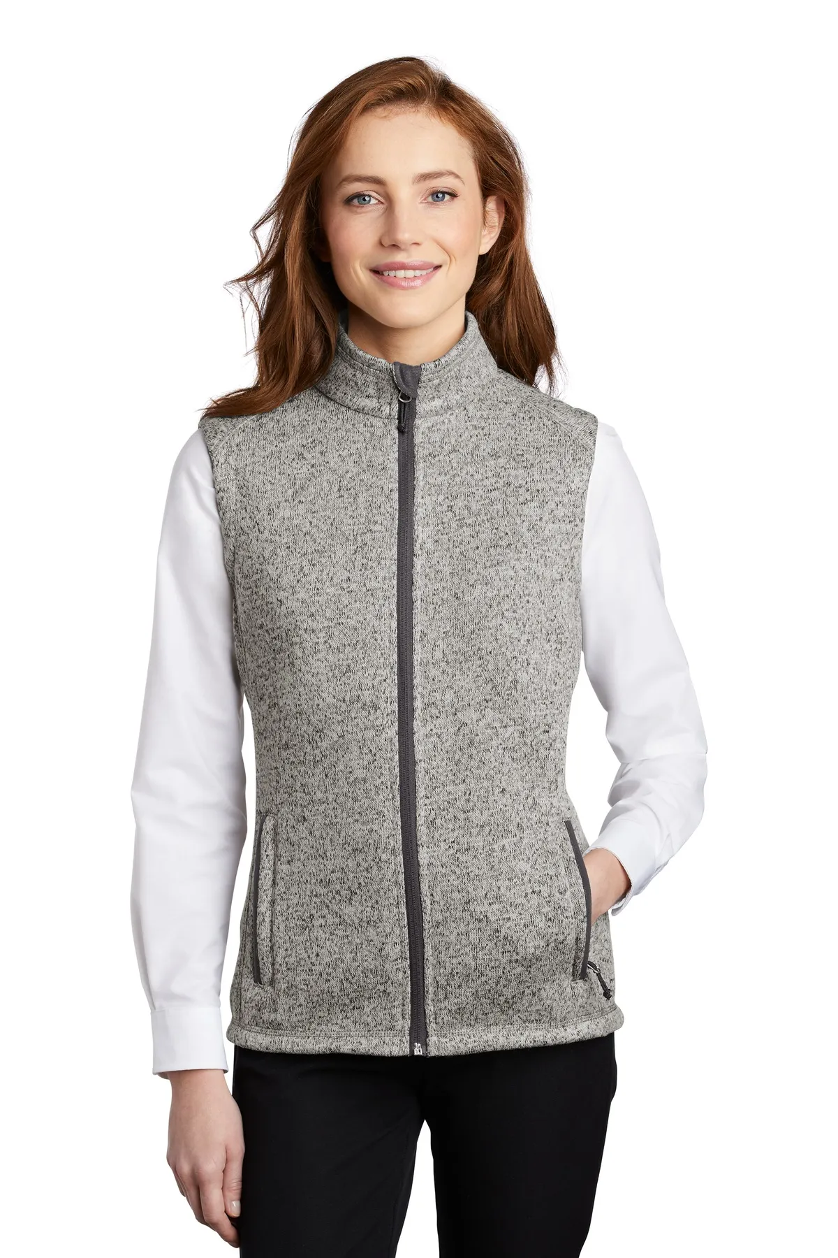 Port Authority Clothing L236 Port Authority    Ladies Sweater Fleece Vest SKU: L236