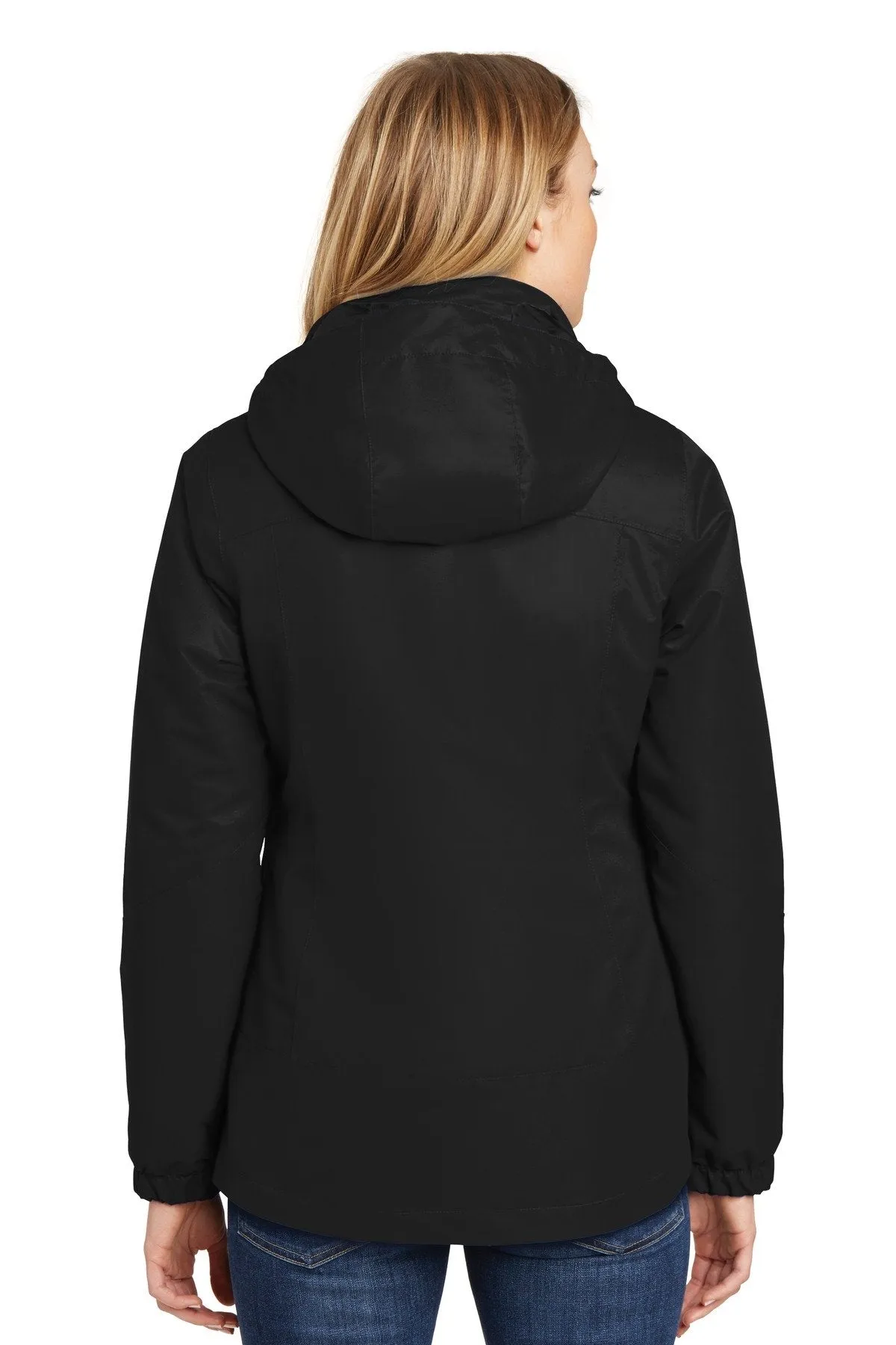 Port Authority Ladies Vortex Waterproof 3-in-1 Jacket L332 Black/ Black