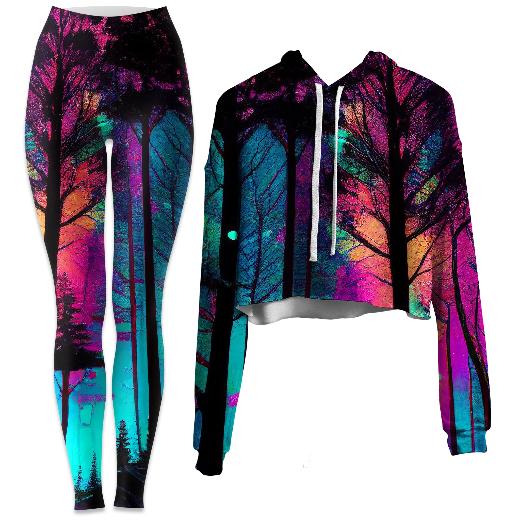 Psilo Woods Crop Hoodie and Leggings Combo