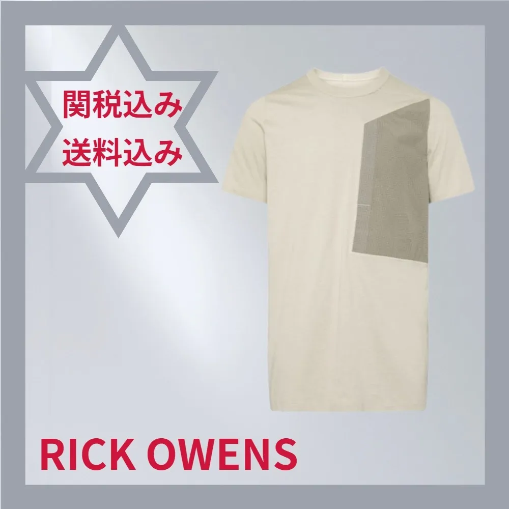 RICK OWENS  |Plain Cotton Short Sleeves Designers T-Shirts