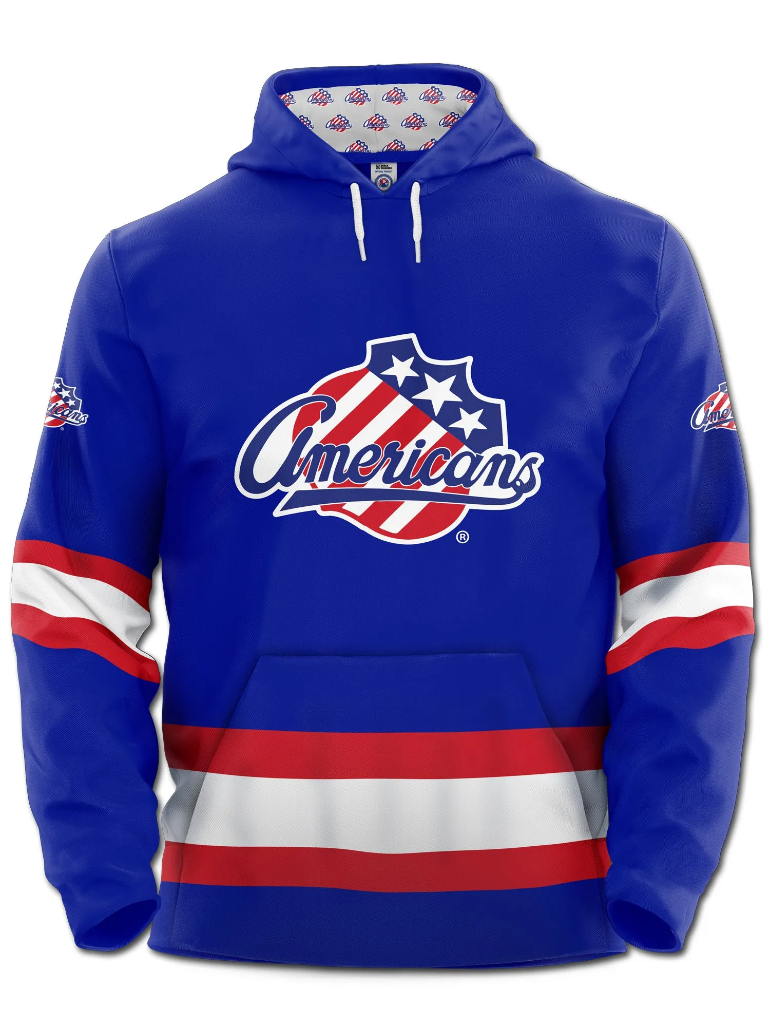 Rochester Americans Blue Hockey Hoodie