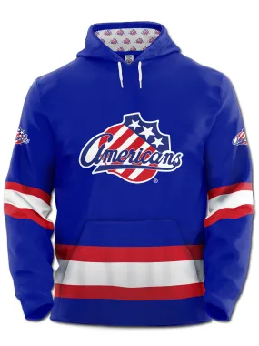 Rochester Americans Blue Hockey Hoodie