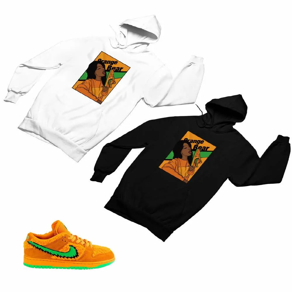 SB Dunk Low Orange Bear Matching Custom Designed Hoodies ND 1-5-18