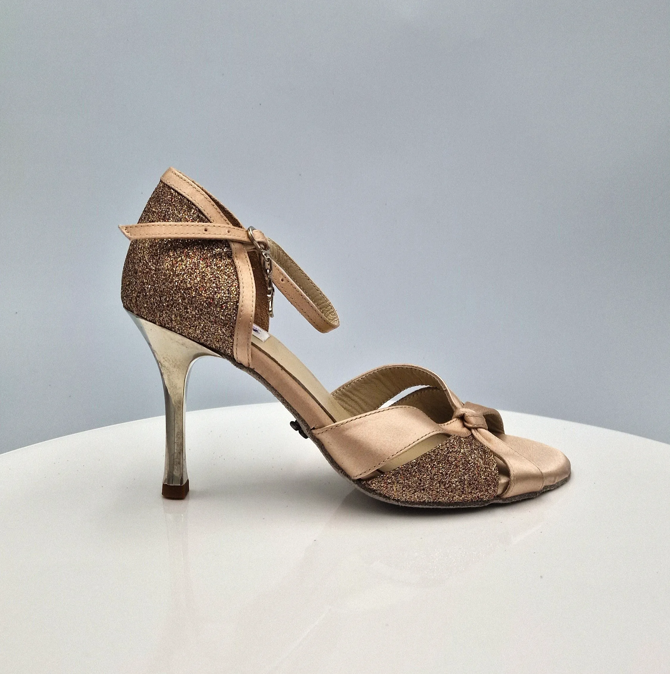 Spica Gold Glitter Skin Heel 7cm