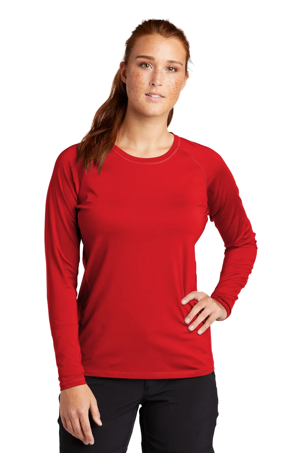 Sport-Tek LST470LS Ladies Long Sleeve Rashguard Tee