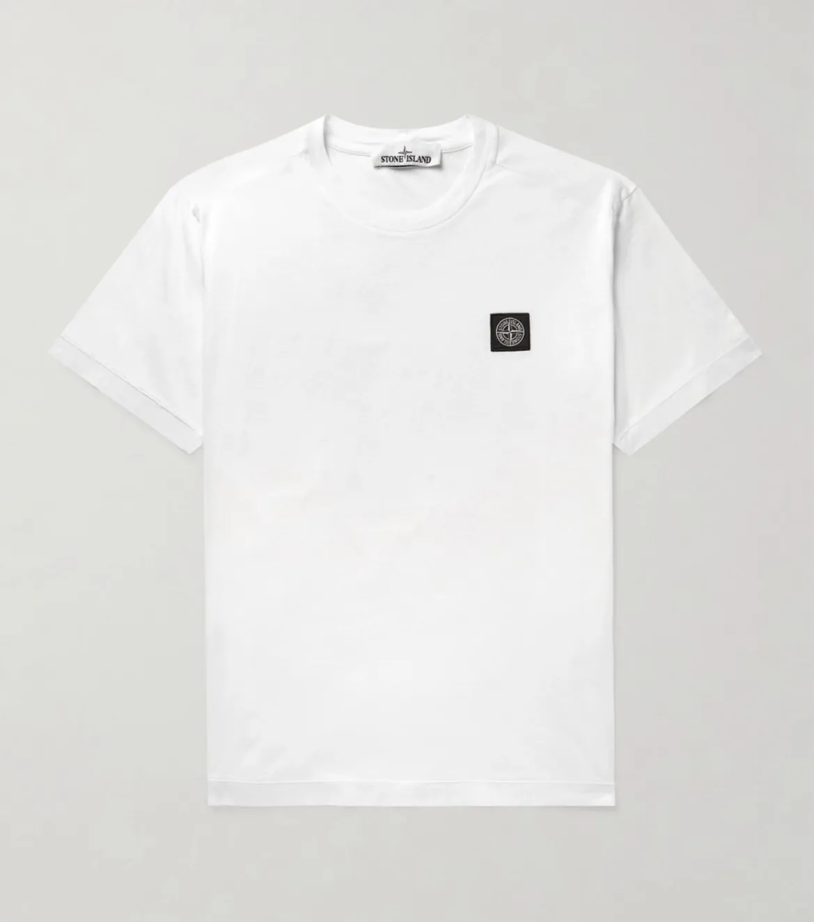 STONE ISLAND  |Plain Cotton Logo T-Shirts