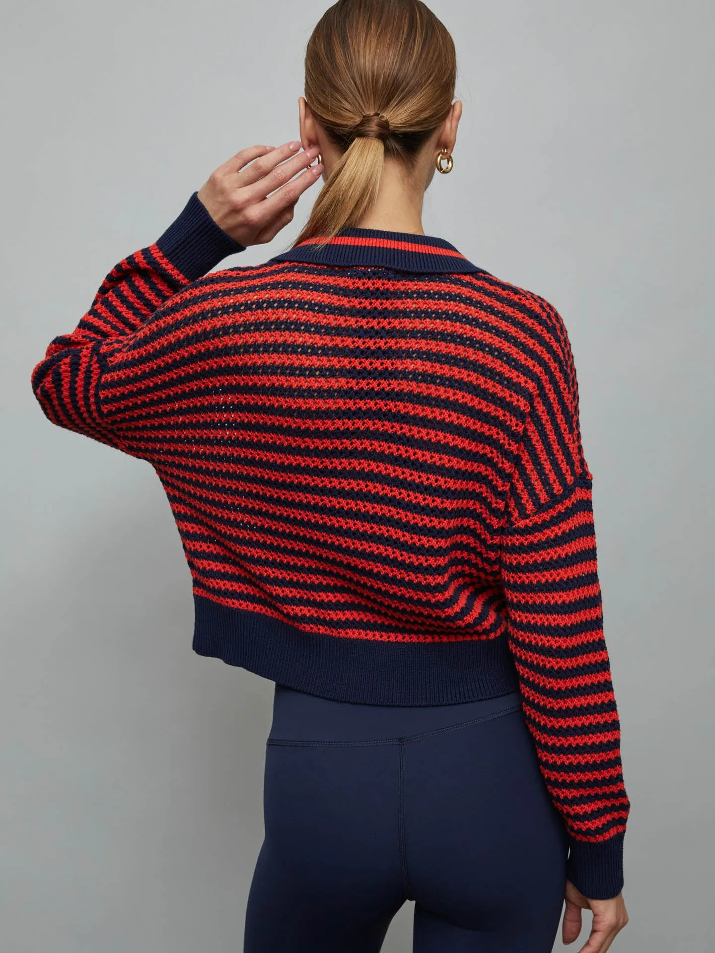 Striped Cotton Pullover - DARK BLUE MULTI