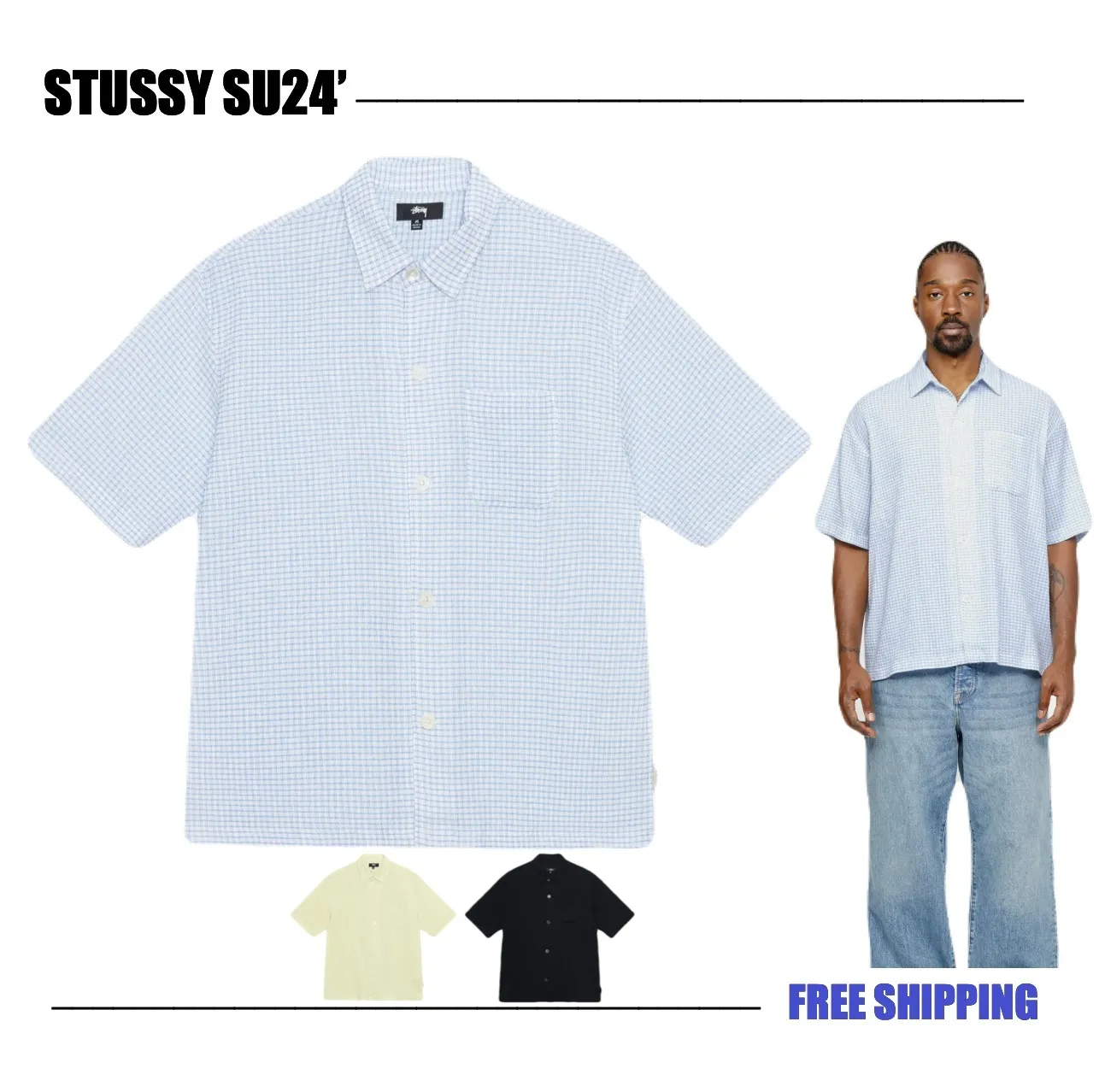 STUSSY  |Unisex Street Style Skater Style Shirts