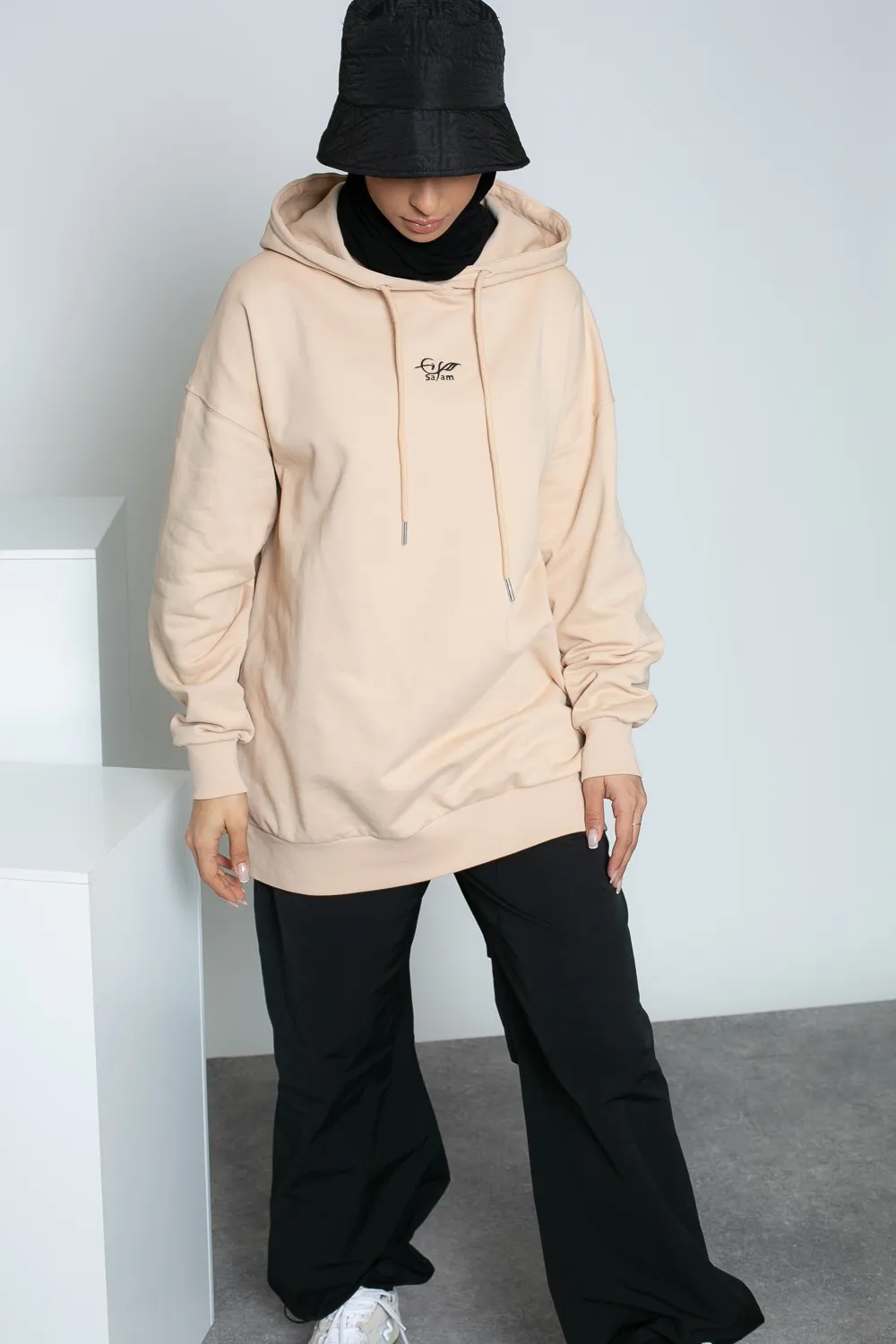 Sudaderas oversize beige