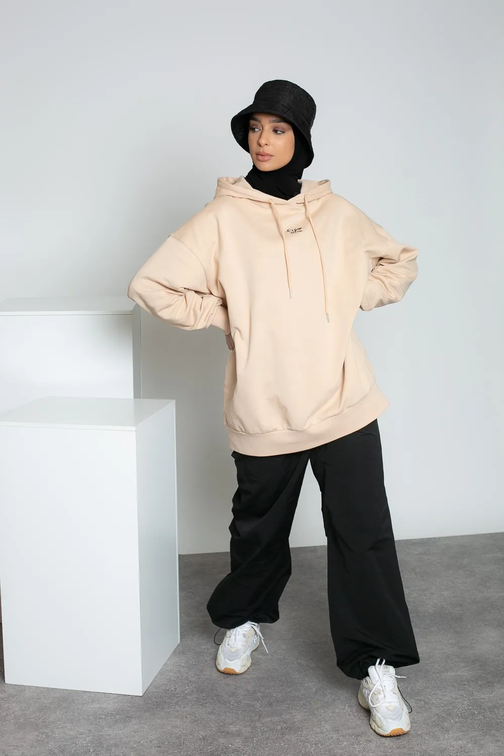 Sudaderas oversize beige