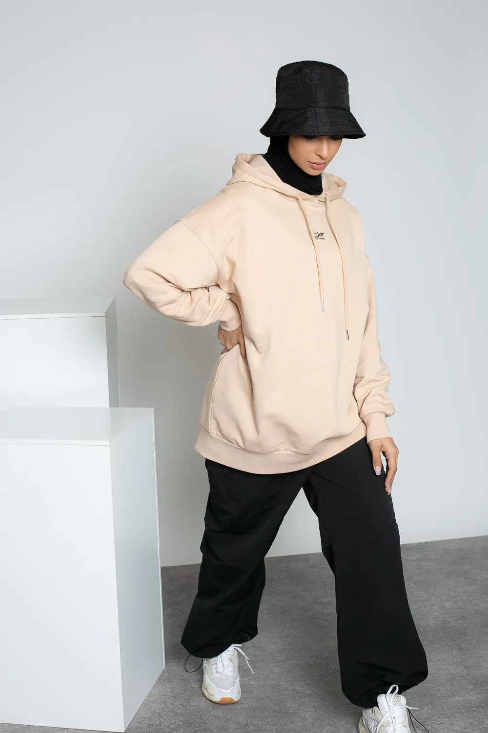 Sudaderas oversize beige