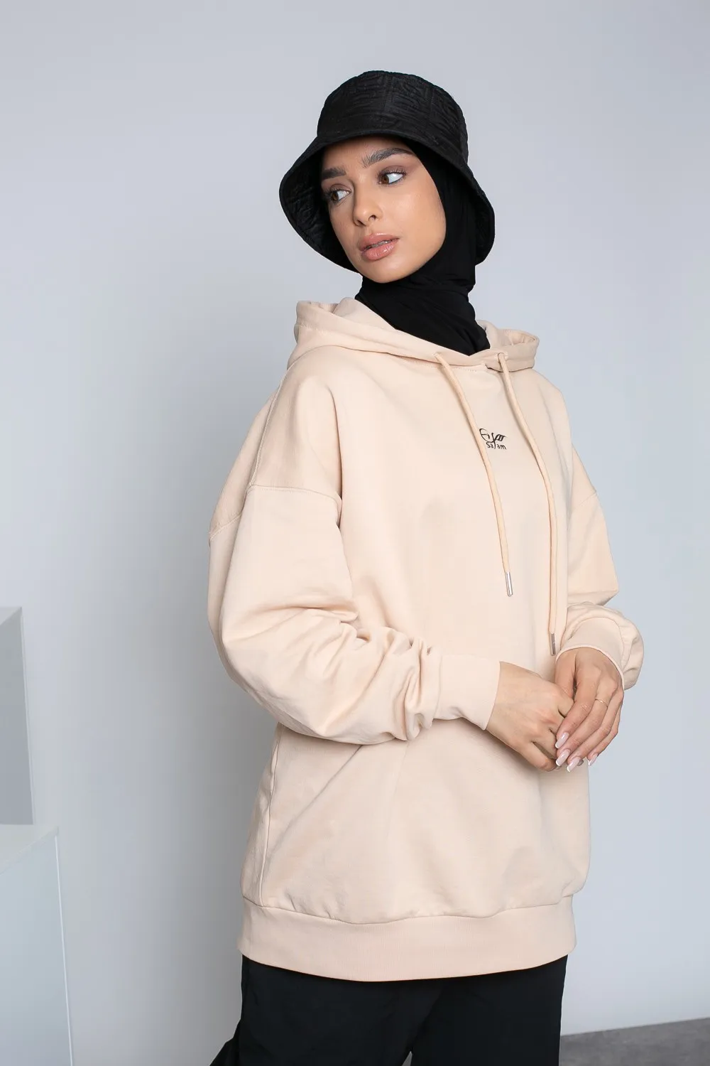 Sudaderas oversize beige