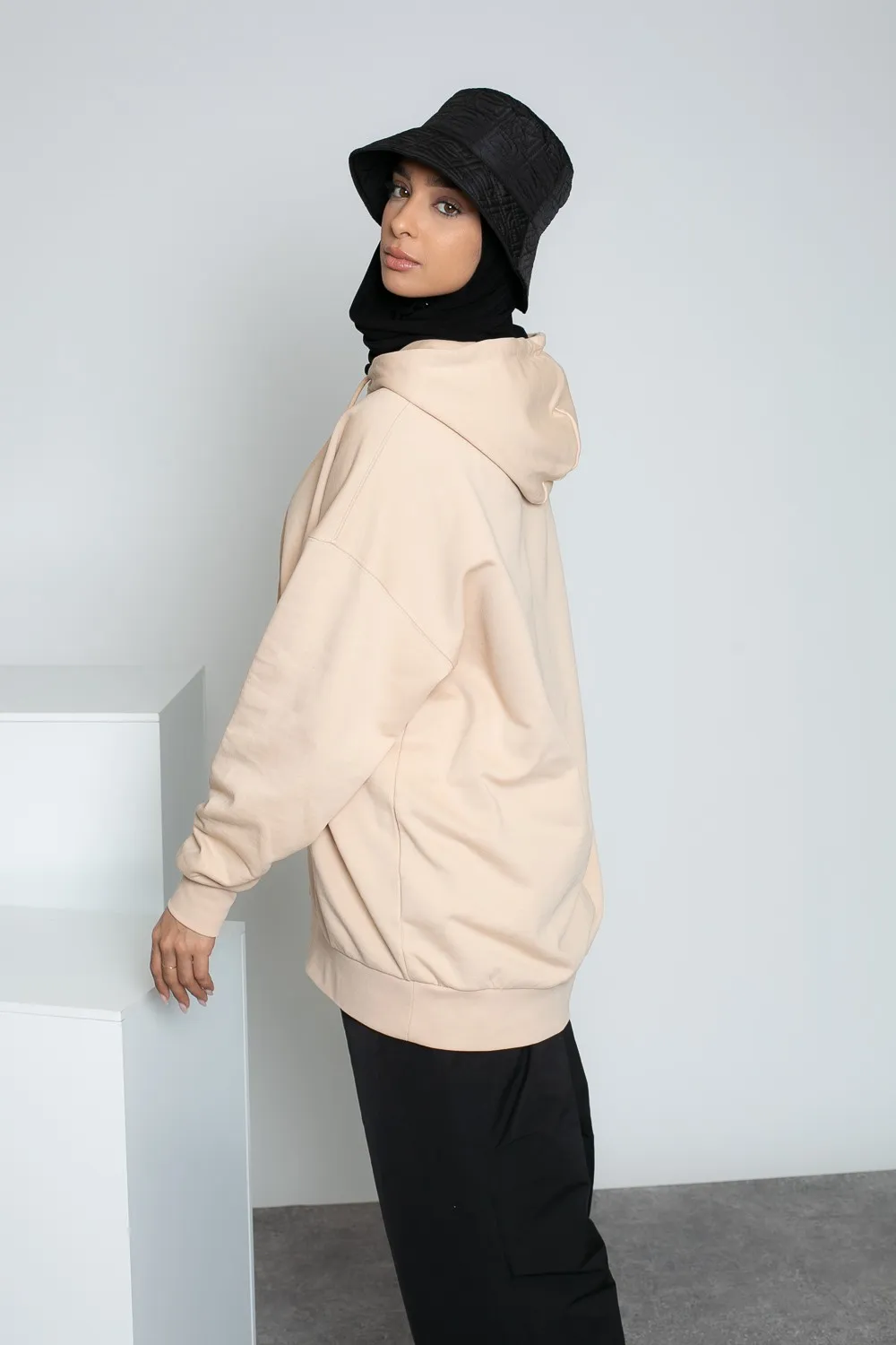 Sudaderas oversize beige