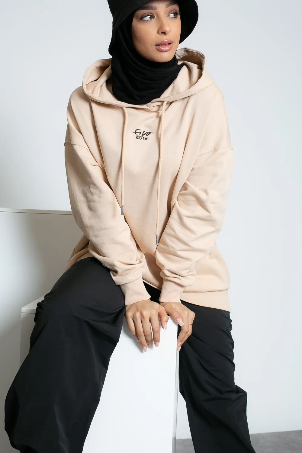 Sudaderas oversize beige