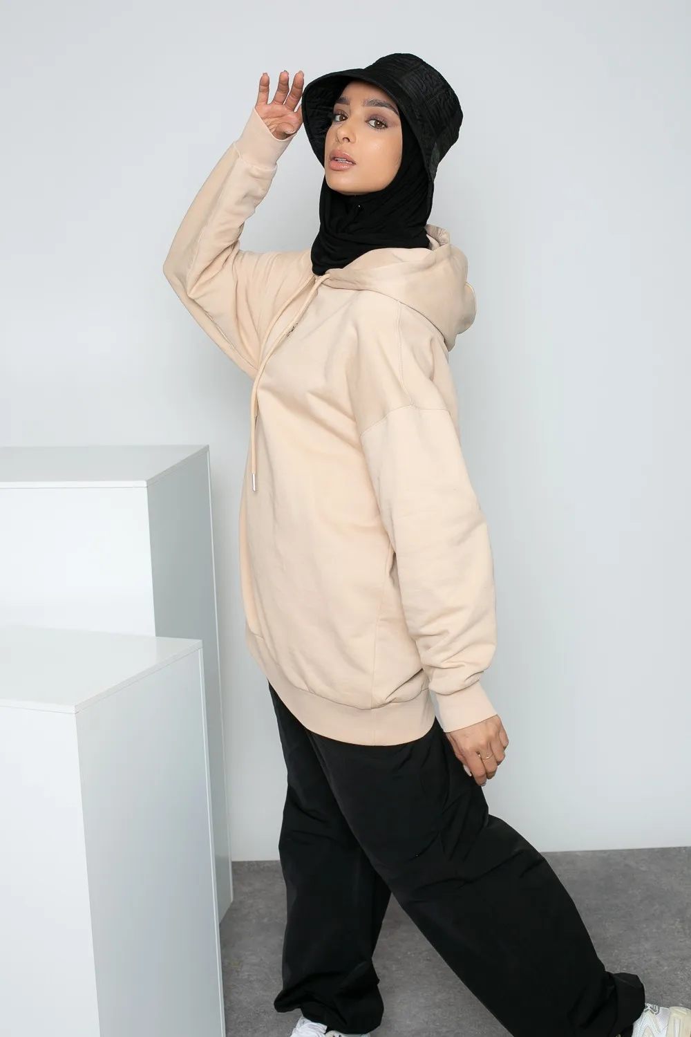 Sudaderas oversize beige